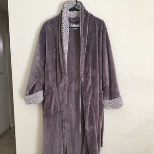 purple soft long robe